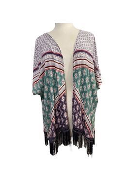 Women's Victoria's Secret‎ Green Purple Floral Kimono XS
